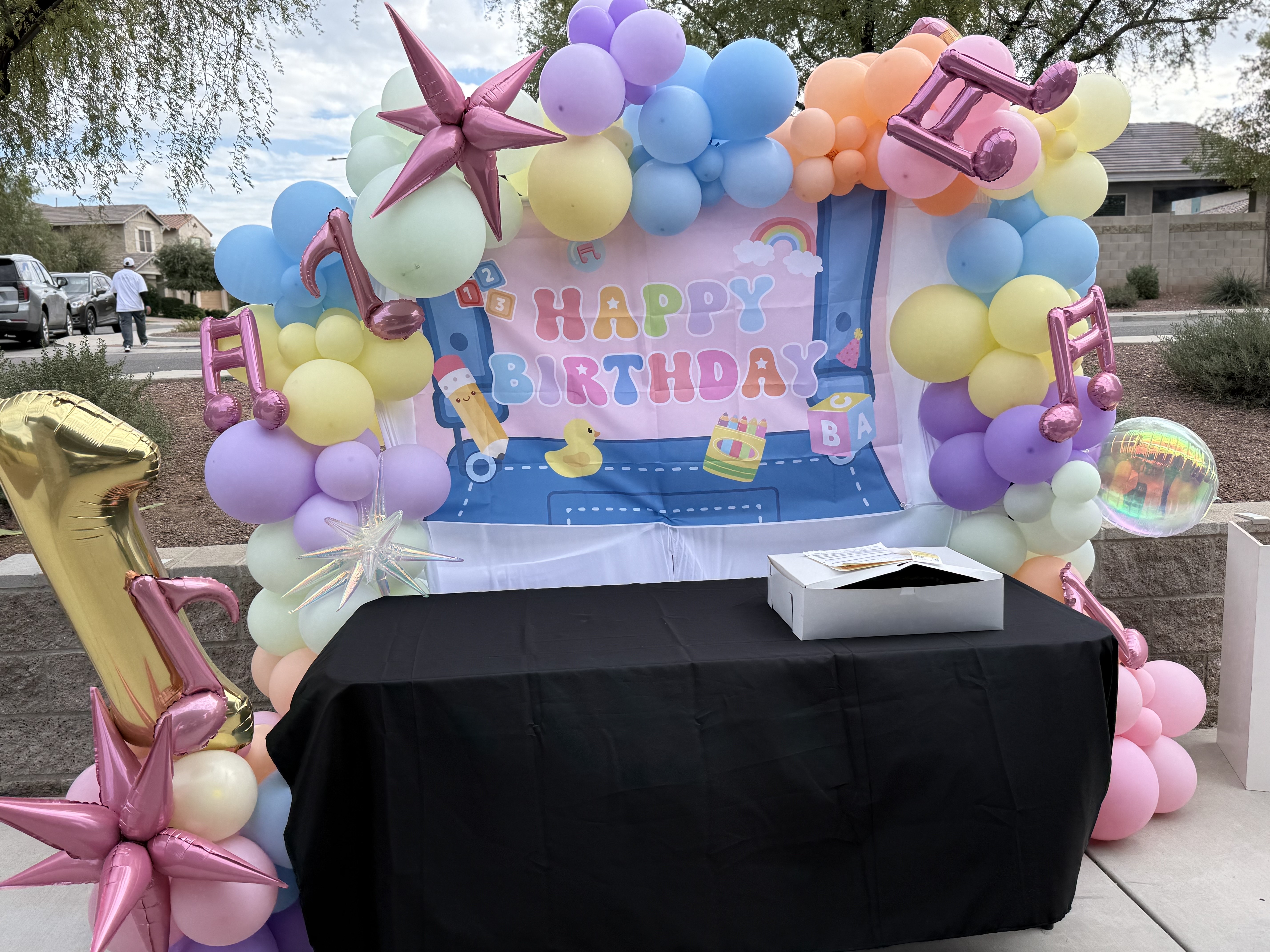 Birthday Balloon Arch