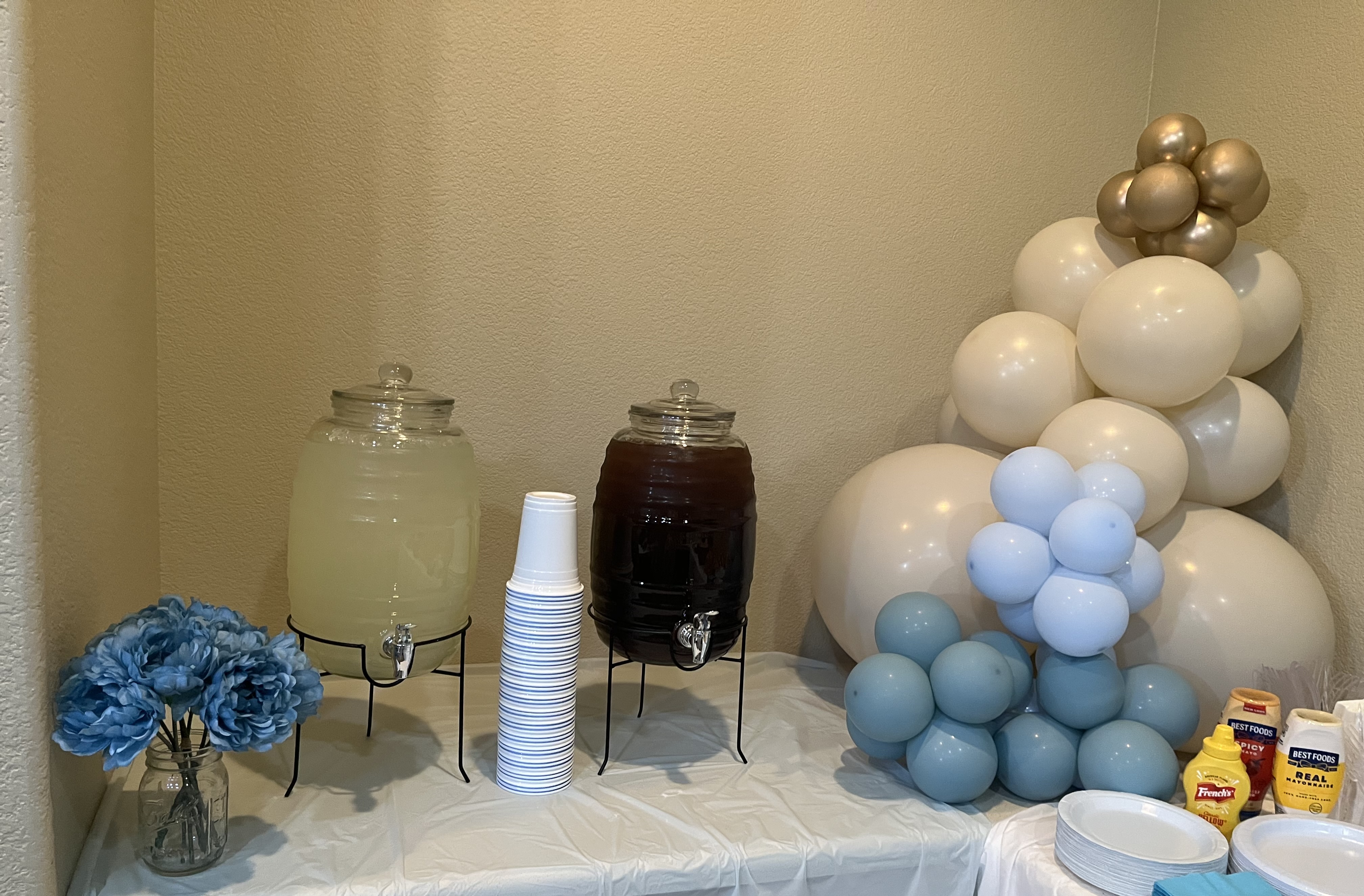 Beverage Table Setup